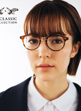 BJ CLASSIC日本手工眼镜框女石原里美同款近视镜架男士COM-510NNT