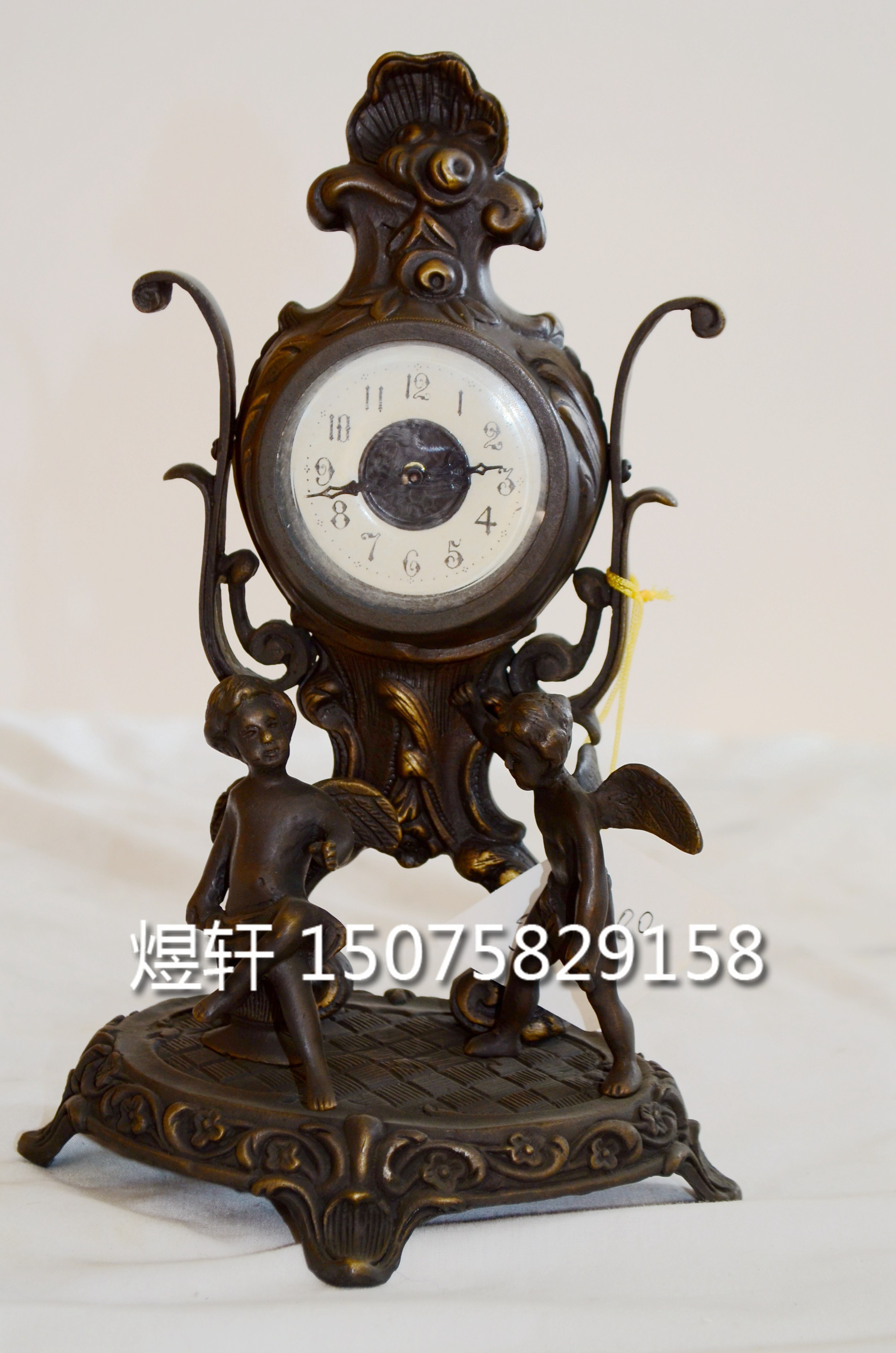 钟表纯铜机械欧式|铜铸钟|机械钟表|铸铜钟座钟|精美工艺摆设装饰