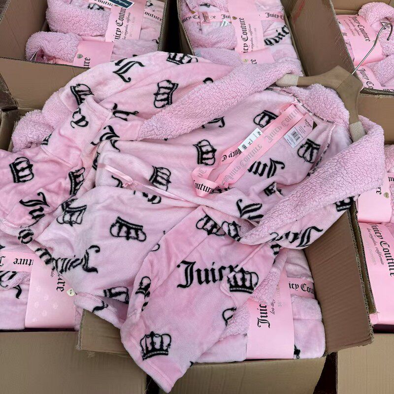 thumbnail for Cow goods close their eyes to buy super comfortable men's and women's couples loose plush warm pajamas pajamas dressing gowns free shipping