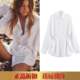 4764050 2025春季 250 亚麻长袖 垂肩翻领衬衫 新品 女装