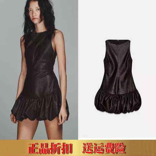 ZA家春季新款女装甜辣风修身收腰连体裤式短款蓬蓬连衣裙 4772309