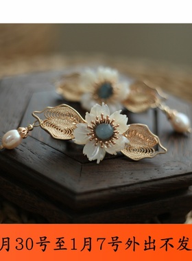 【雨兮】2019年5月23日款随形花朵发夹复刻版-200501【现货】