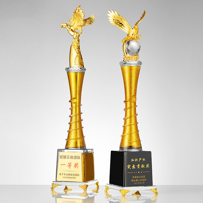 超大号金属高端高档金色大奖杯