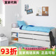 斯莱克有储物空间床架床板白色90x200cm家用卧室单人床 宜家代购