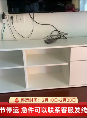 IKEA宜家维哈斯电视柜白色家用客厅简约收纳整理柜146x37x50厘米