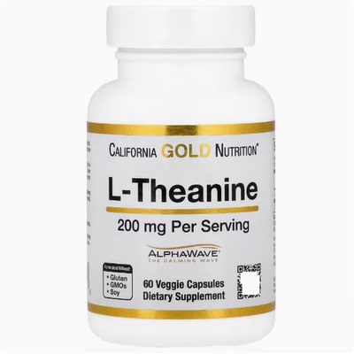 California Gold Nutrition, L-Theanine, AlphaWave, 200 mg