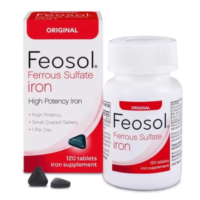美国代购Feosol Original 65 mg High Potency Ferrous Sulfate I
