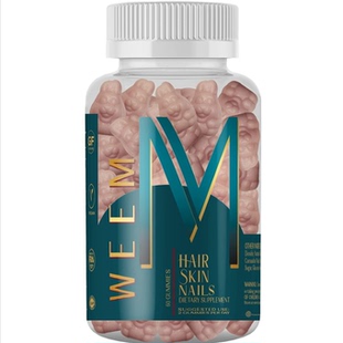 美国代购WEEM Biotin Gummies for Hair, Skin and Nails - Vegan
