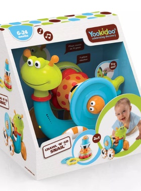 美国Yookidoo Musical Crawl 'N' Go Snail Toy with Stacker