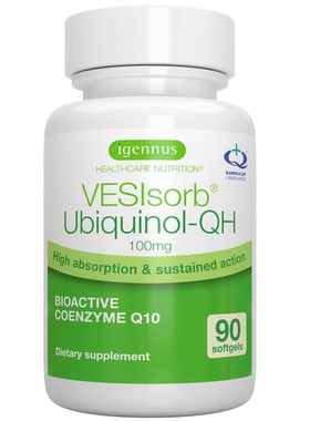 Igennus Advanced VESIsorb Ubiquinol-QH, Superior CoQ10 100m