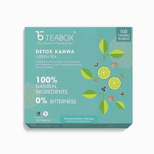 Teabox Premium Detox Green Tea With Traditional Indian He
