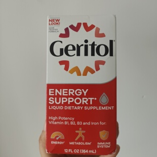 秒发Geritol, Liquid Vitamin and Iron Supplement, Energy