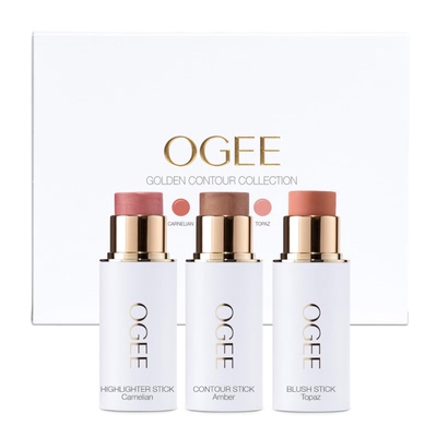 Ogee Face Stick Trio - Golden Contour Stick Makeup Collec