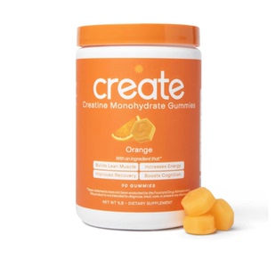 Create Creatine Monohydrate Gummies (Orange, 90 ct)