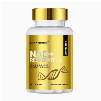 美国代购120 Capsule-1000MG NAD+ Resveratrol Boosting Supplem