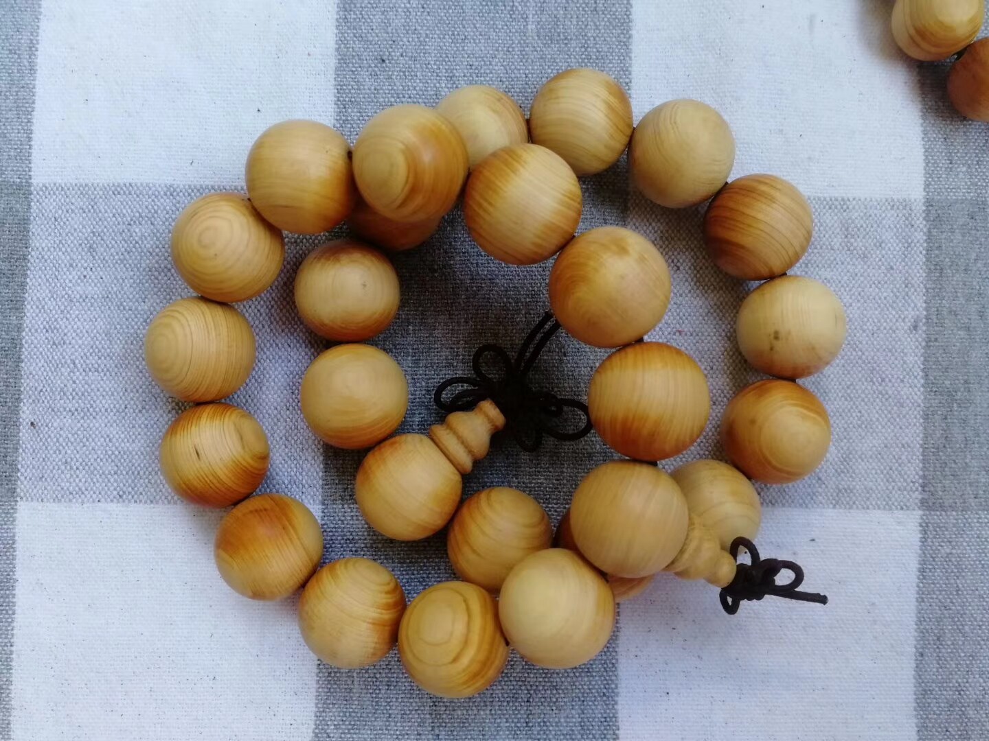 天然西藏千年崖柏木佛珠手链药香手串单圈男女情侣款文玩18MM20MM
