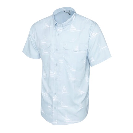 Pelagic's New Short-Sleeved Shirt, Quick-Drying Outdoor Fishing and Running Top, Versatile Sun Protection Shirt, Breathable and Slightly Flawed