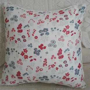 新品 38cm背面开口无拉链抱枕靠枕靠垫 小碎花外贸原单靠垫38