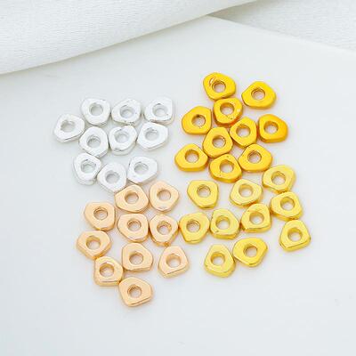 保色新款小碎金隔片三角隔珠