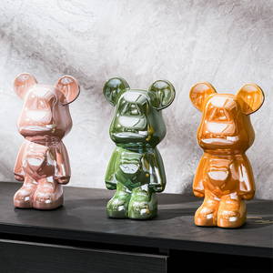 暴力熊摆件客厅网红轻奢高档家居玄关电视柜酒柜乔迁新家装饰品