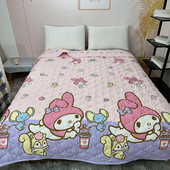 纯棉夹棉被套美乐蒂卡通单双人空调被全棉加棉双用被罩单件可定做