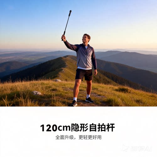 Insta影石360 One X5隐形自拍杆影石X5手持延长自拍杆配件影石360 X5全景相机专用影石自拍杆