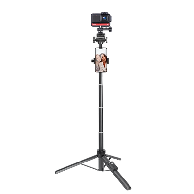 运动相机三脚架适用影石Insta360 Ace Pro 2运动相机延长自拍杆手持落地两用加长杆配件收纳只有35厘米