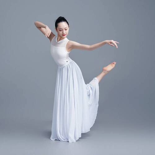 民族风古典舞蹈长裙半身大摆纱裙