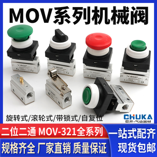 02限位行程开关PB03PP按钮01TB旋钮EB急停 气动滚轮机械阀MOV321R