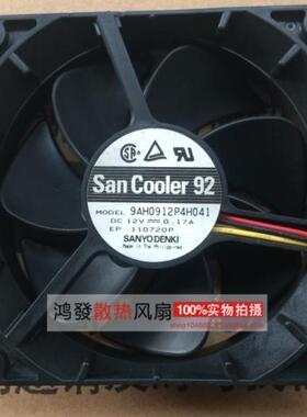 三洋 9AH0912P4H041 9025 12V 0.17A 9CM PWM控速 静音 机箱风扇