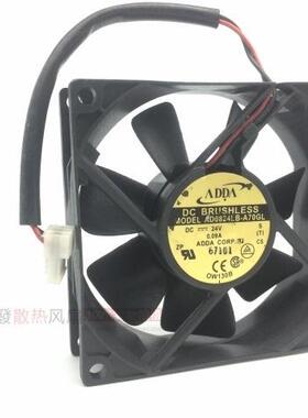 ADDA 8025 24v 0.09A 8厘米双滚珠静音变频器风扇AD0824LB-A70GL