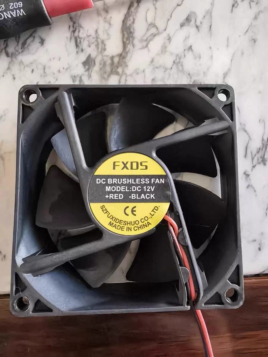 全新FXDS DC12V 8厘米8025 干衣机上用机箱静音变频散热风扇