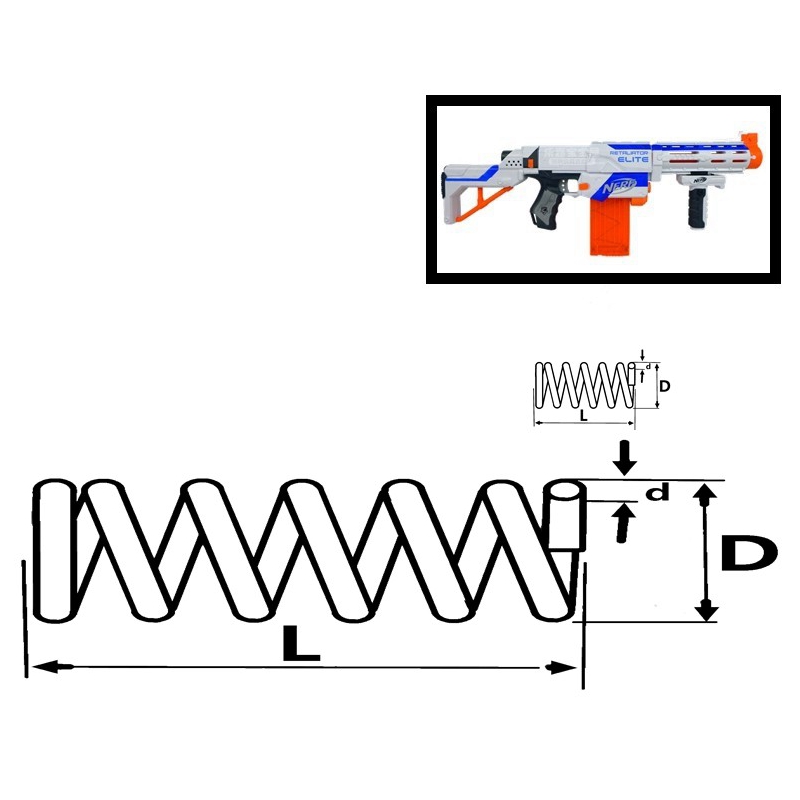 NERF热火软弹枪发射器精英系列远程速瞄复仇者A0713改装配件卷毛-封面