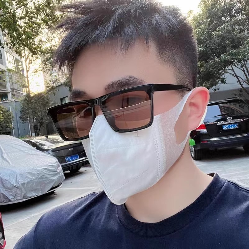 2025新款茶色墨镜男开车专用方形