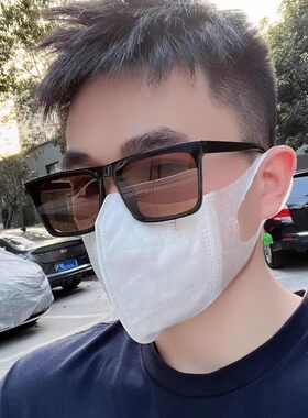 2025新款茶色墨镜男开车专用方形