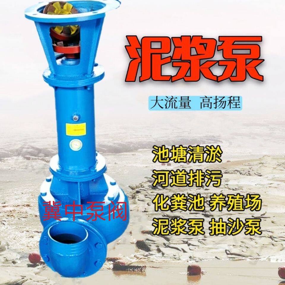 NL立式泥浆泵鱼塘清淤泥沙泵抽粪机污水污泥杆泵清淤液下吸沙泵