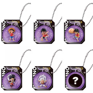 [全款预售]万代扭蛋海贼航海王恶魔果实人偶微缩挂件 路飞5档尼卡