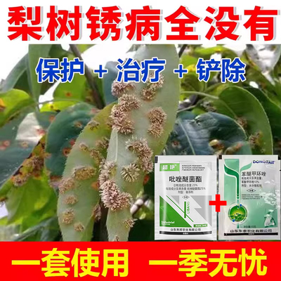 梨树锈病专用套餐梨树杀菌药梨锈病白粉病黑星病黑斑病杀菌剂农用