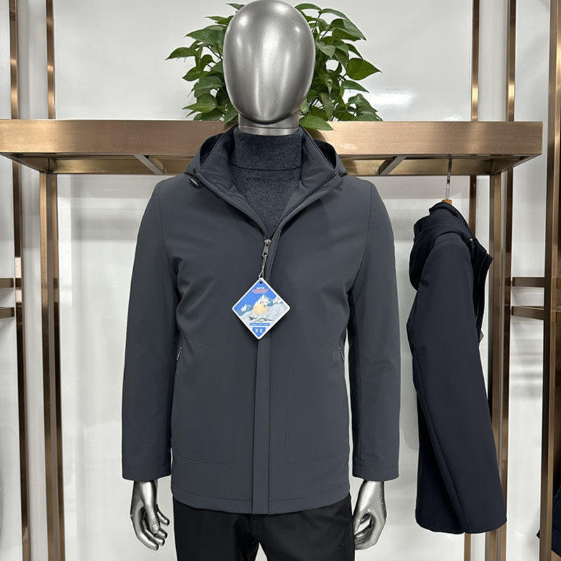 25秋冬男士棉服外套连帽内胆连袖均可脱卸100%羊毛填充固定棉工艺