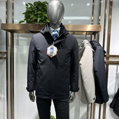 鹅绒一衣三穿户外三防面料加厚男士 羽绒服外套 鹅绒内胆单穿3色