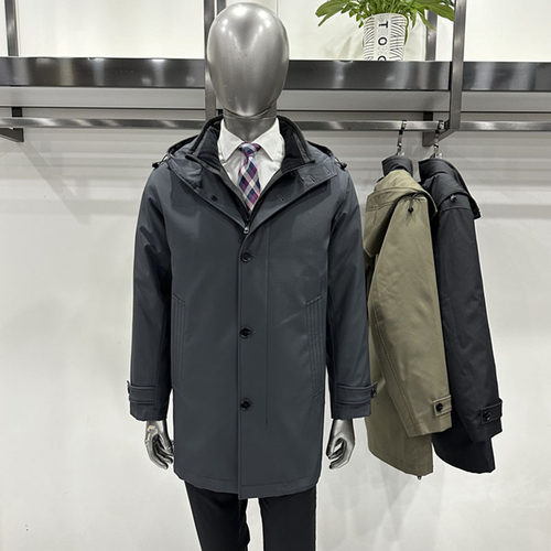 休闲连帽中长内胆可单穿羽绒服