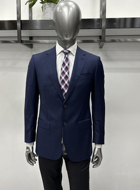 依文专柜断码处理男士休闲西服上衣进口绵羊毛面料时尚修身4380元