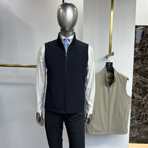 羽绒马甲2色男士外套鸭绒直充绒