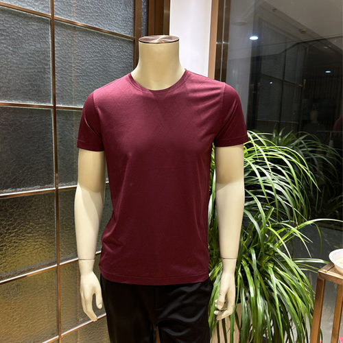 男士短袖休闲微弹免烫套头款