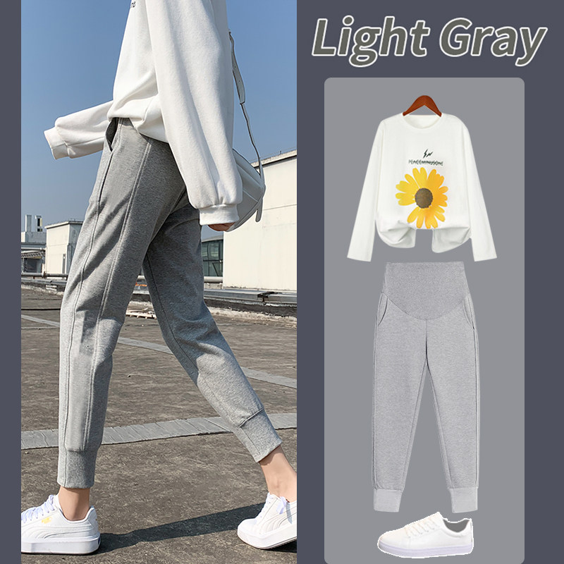 孕妇裤子夏季时尚休闲打底运动裤长裤秋季外穿潮妈春秋装洋气秋冬