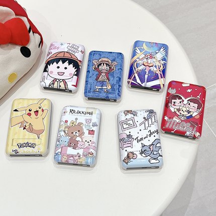 可爱皮卡丘苹果充电宝快充磁吸自带线女生通用移动电源带支架刷剧