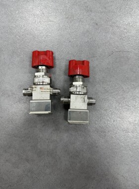 K.C.Tech PMV2手动隔膜阀,红色手柄,2个,成议价产品