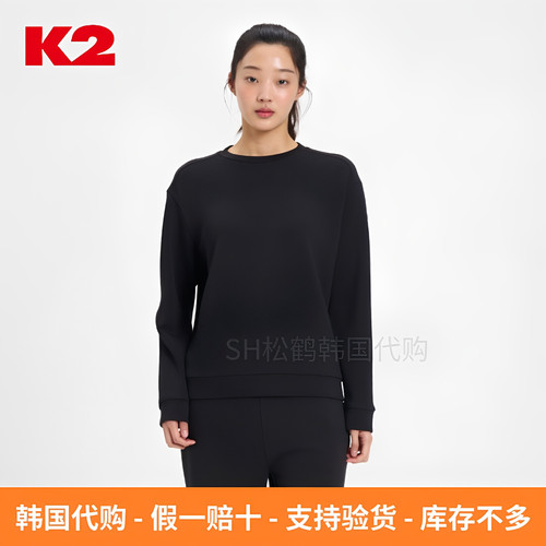 韩国直邮K2春秋女士圆领长袖卫衣