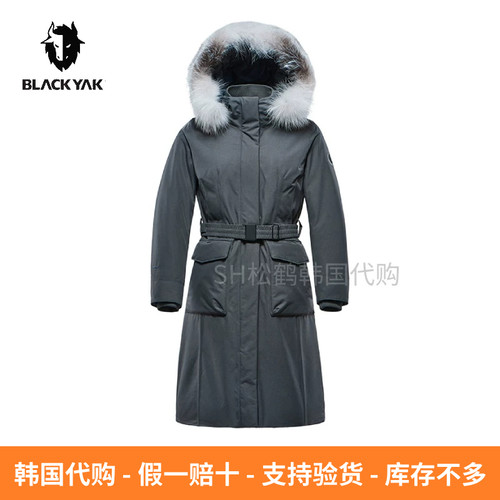 韩国直邮布来亚克女士长款羽绒服