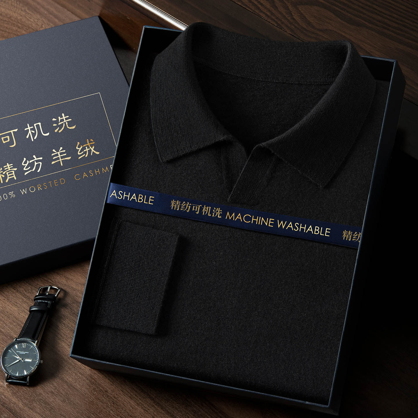 秋冬季可机洗男士精纺100山羊绒毛衣宽松休闲打底衫polo领中袖t恤,男装,羊绒套衫,淘宝优惠券,粉丝福利购,淘宝优惠卷